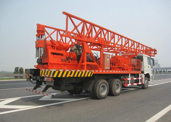 Quality 45kw 1300m Depth Core Drill Rig Truck Mounted R4105P  For Water Well for sale