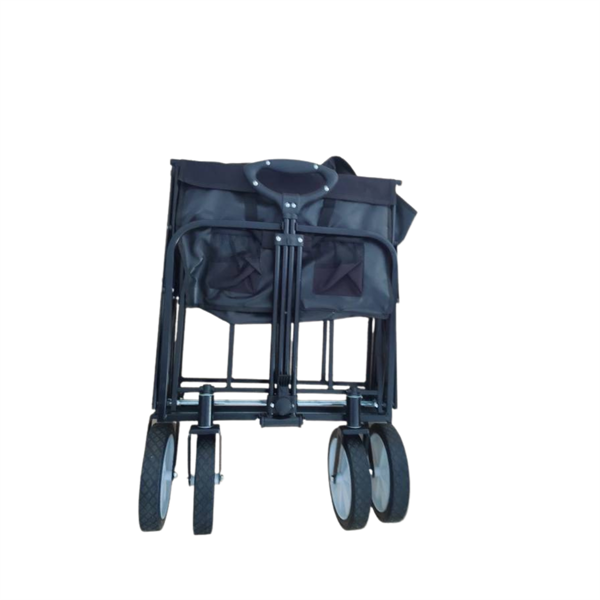 PVC 600D Foldable Beach Trolley All Terrain Folding Wagon For Camping Garden 107cm