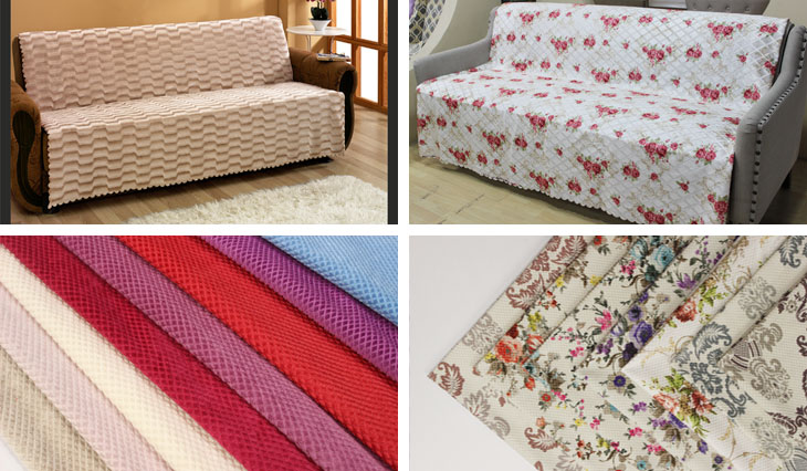 cloth sofa cover set fur fabric various color