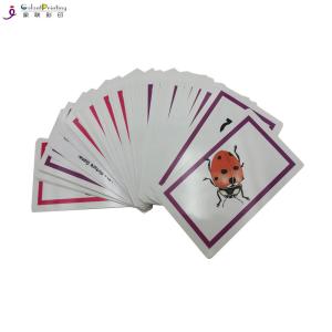 China Glossy Finishing Card Printing Services Toddler Playing Cards Custom Shape wholesale