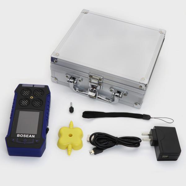 Quality LCD Screen Backlight 4 In 1 Gas Detector With Rechargeable Battery And Sound Light Alarm for sale