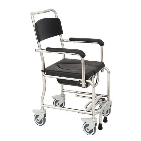 Quality Toilet Chair with Wheeled Potty Steel Lightweight Commode Chair for sale
