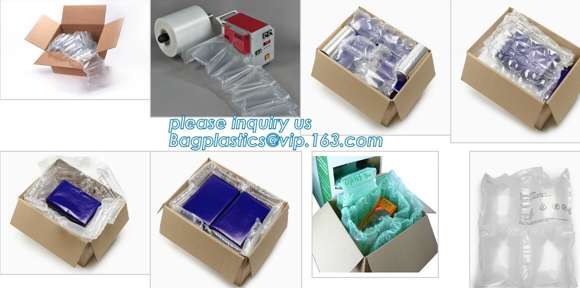 air column bag, dunnage cushion air bag, protective shock resistant cushion hand bag packaging, bottle Column Air Cushio