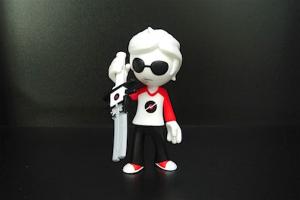 China White Hair Dave Anime Action Figures , Plastic Action Figures Customized Color on sale