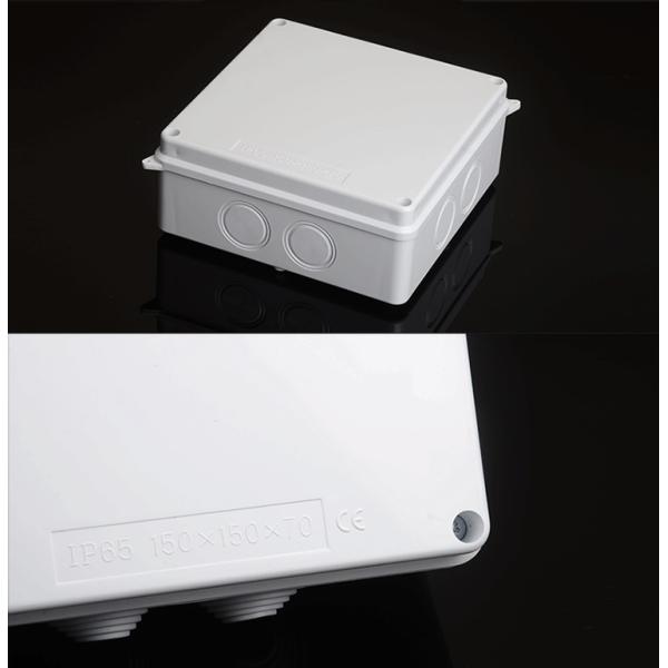 IP65 Stepped Gland Enclosure Surface Mounting Waterproof Junction Box With Knockouts