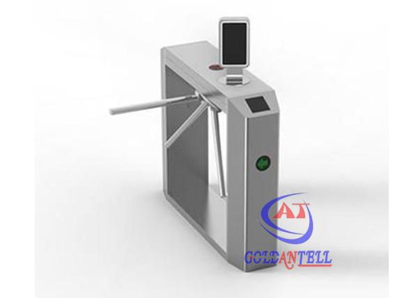 Quality Tripod Facial Recognition Turnstile Automatic Entrance Security RFID Counter Gate for sale