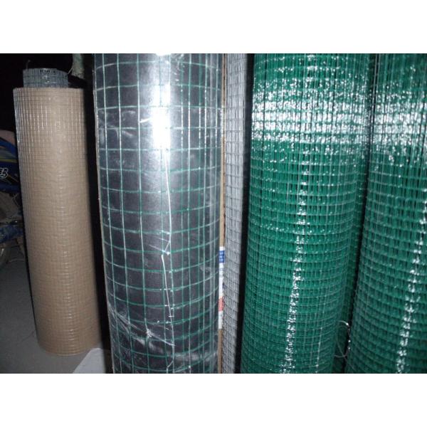 1/2'' 1'' Green color pvc coated black galvanized iron wire welded mesh roll