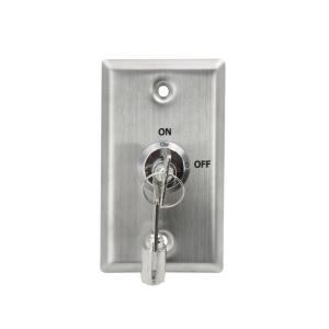 China Flush Mounted SPDT Momentary Key Switch ON OFF Sign Customised Logo on sale
