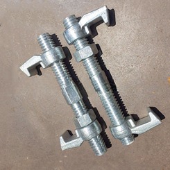 Forged Steel 260mm 380mm Lashing Twist Locks Double Clamp ISO Shipping Container Bridge Fitting Container Lashing Equipment