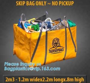 China Eco friendly garbage dumpster Bag skip Bag for construction rubbish,High temperature resistance Jumbo bitumen bag 1000kg wholesale