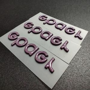 Embossed 3D Silicone Heat Transfer Emblems Transfers Customized