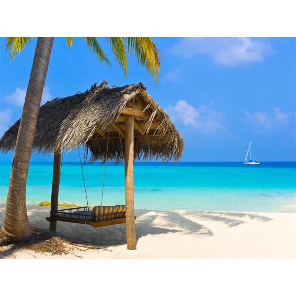 Easy To Carry Printed Polyester Beach Towel 200gsm Quick Dry
