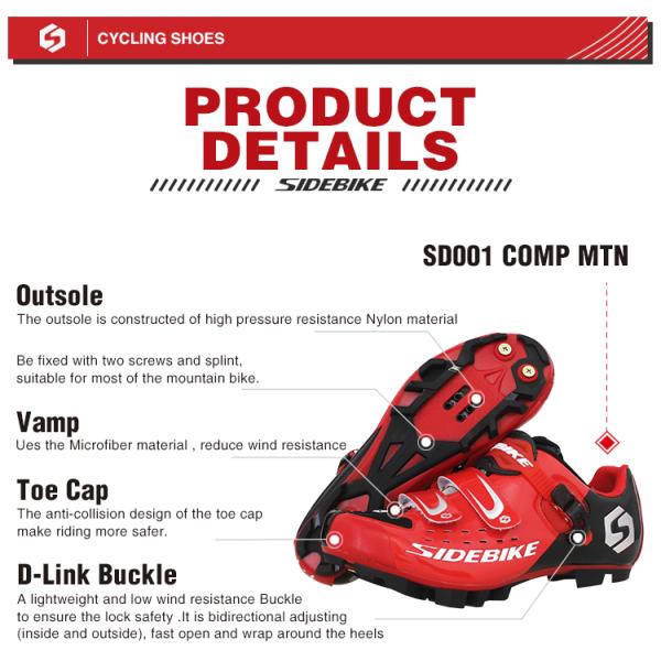 Anti Skid Waterproof MTB Cycling Shoes Dirt Resistant Bright Color Printed