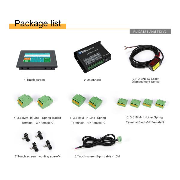 LFS-ANM-T43-V2 Non Metal Laser Height Controller V2 Ruida Laser Controller