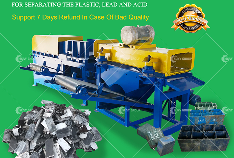 Scrap Electrical Car Lead Acid Dismantling Machine With PLC PC Touch Screen Control
