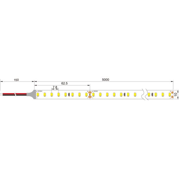 Constant Voltage 160lm/W High Efficiency Flexible Strips CE DC24V smd2835 Led Strip lights for linear lighting system