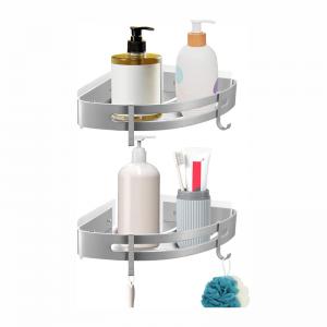 China Strong Adhesive Shower Caddy with Hooks for Brushes and Sponges wholesale