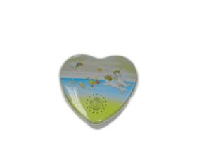 4c Printing Heart Shaped Tin Box Customized Logo 118*110*47Hmm