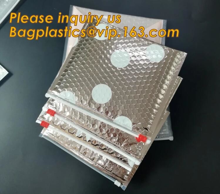 Cosmetic Slider Zip lockk Bubble Bags Bubble Slide Pouch,Zip lockk esd bubble bag bubble packaging wrap cosmetic pouch slide