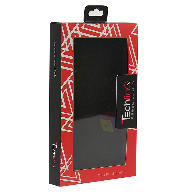 Custom Printed Phone Case Packaging Box Clear Window Sliding Open Drawer