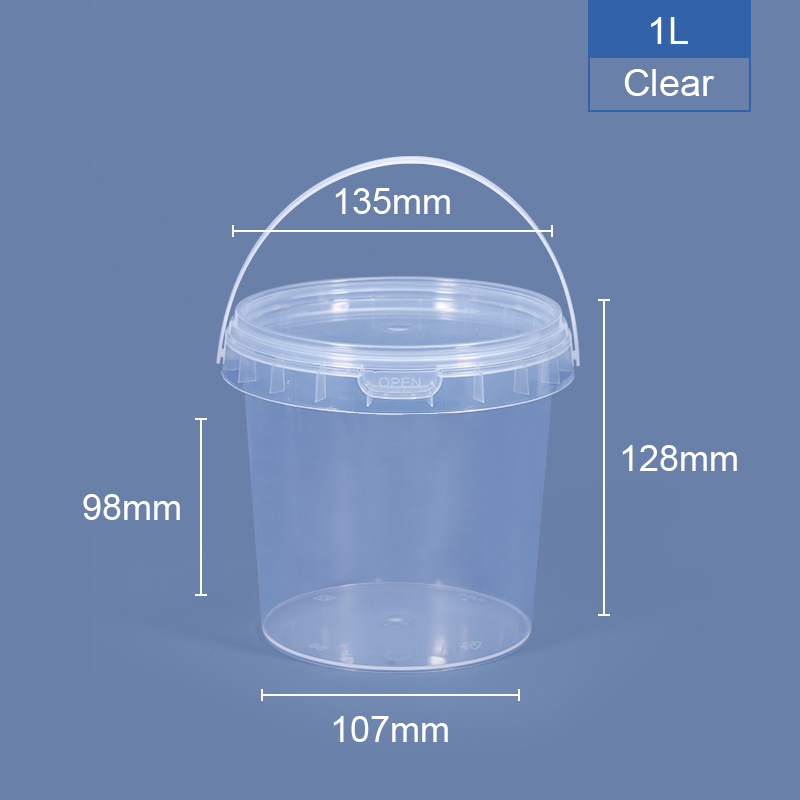 Food Grade Beverage Plastic Candy Buckets Halloween Container with Lids and Handles