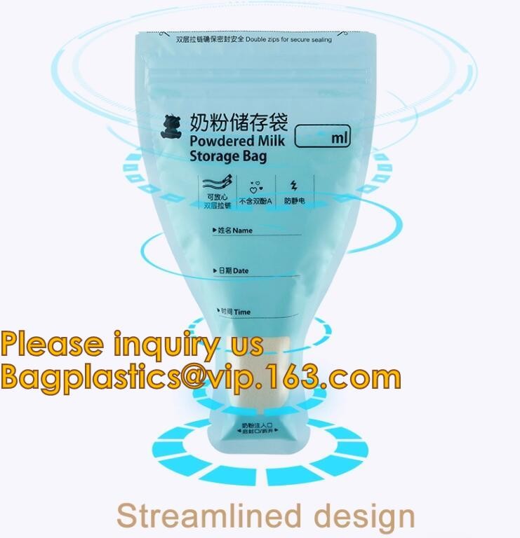 biodegradable eco-friendly FDA clear juice sealed drink pouches translucent reclosable hand held zipper plastic drinking