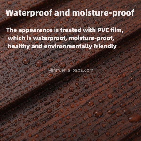 Slat Interiored Nano PVC Wood Effect Indoor Fluted Wall Panel for Household Decoration