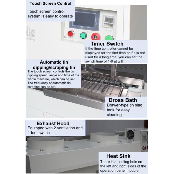 Semi automatic PCB Lifting Wave Soldering Machine HXT-ZD4530DPF PCB Production Machine