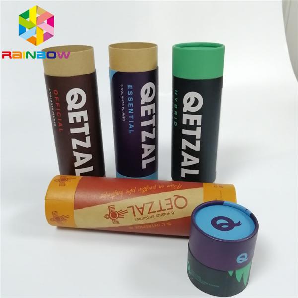 Brown Composite Push Up Paper Tube Packaging Offset Printing For Garden Tools