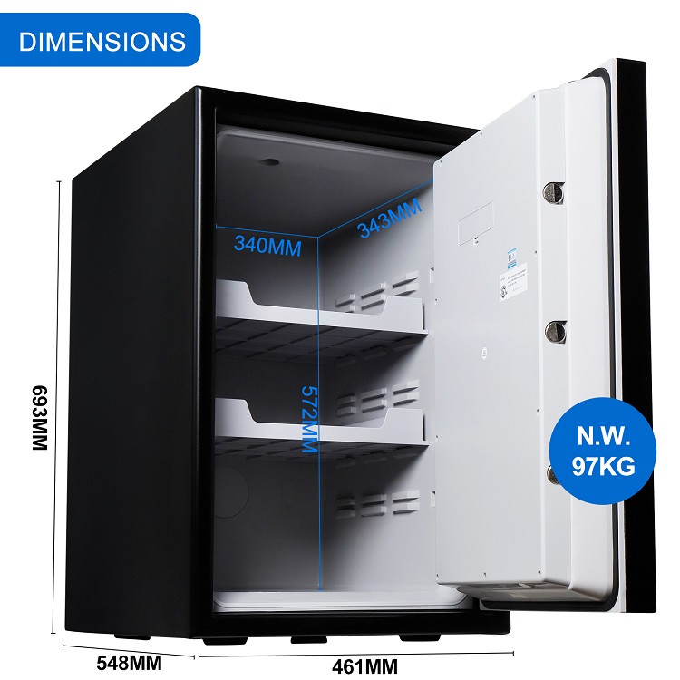 High Quality Big Jewelry Security Digital Heavy Duty Home Office Secret Waterproof Fireproof Safe Box