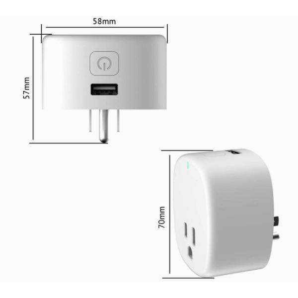 Multi Plug Socket Outlet USB Ports Expansion Wifi Smart Plug