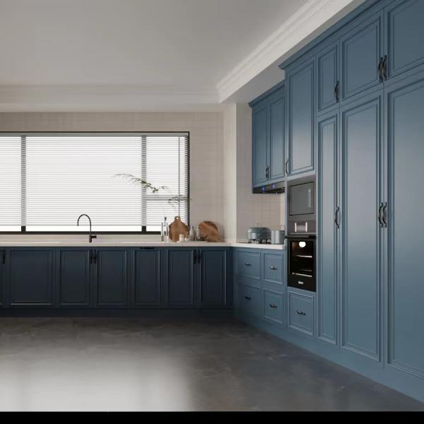 Melamine Solid Wood Laminate Kitchen Cabinets Door Profiles