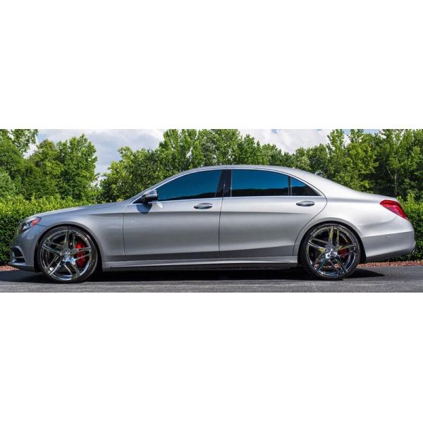 19 inch black machine face chrome 5*120 1 piece forged racing wheels rim