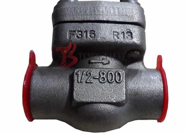 Quality API Forged Steel Check Valve SW / NPT Small Size Metallic Seating Surface for sale