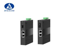 DC 56V Fast Ethernet Converter 2x10/100/1000Base-T + 1x1000Base-X SFP