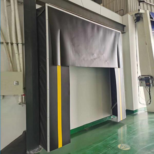 Adjustable Loading System Dock Door Shelter PVC Plastic Rubber Construction Energy Efficient Good Sealing Between Dock Door And Truck