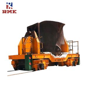 Automatic Wireless Ladle Transfer Cart For Metallurgical Casting Industry Stepless Speed