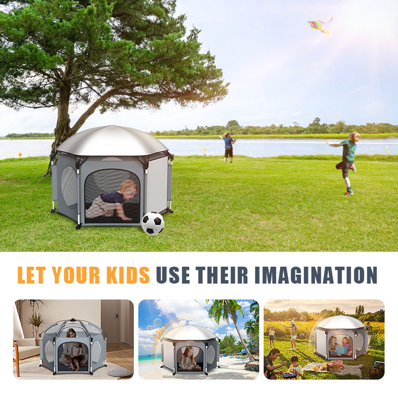 Easy Take Out Portable Pop Up Play Tent Folding Traveling Customized