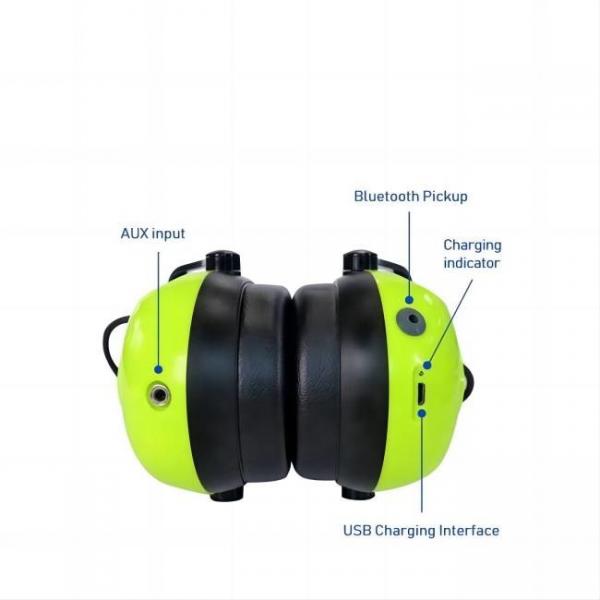 3.5hours Rechargeable Industrial Ear Muff Protection With Anti Noise Defender
