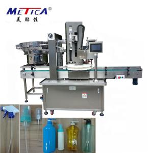 China PLC Trigger Spray Capping Machine 1500BPH Pump Cap Capping Machine wholesale