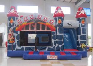 China Customized inflatable bouncy castle printing inflatable bouncy castle with slide on sale