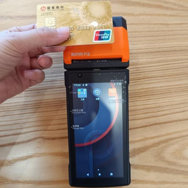 Quality Touchscreen Fingerprint Smart POS Lightweight Compact With NFC Card Reader for sale