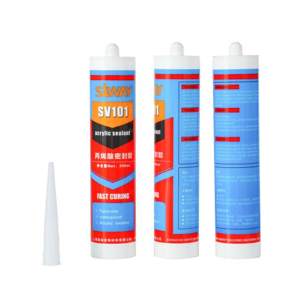 Quality Kitchen Building Paintable Acrylic Caulk Acid Silicone Sealant Eco Friendly for sale