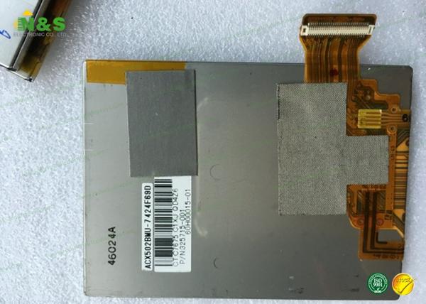 Quality RGB Vertical Stripe 3.5'' TFT LCD Color Monitor 240×320 Resolution 70cd/M2 ACX502BMU-7 for sale