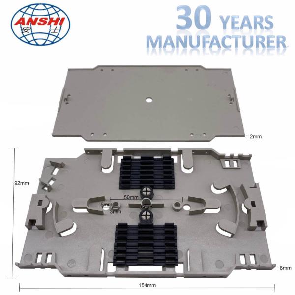 Plastic Flexible Fiber Termination Tray 12 Core Capacity For Distribution Frame