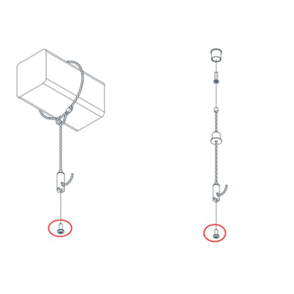 Ø1.2 Mm Thickness Steel Lifting Slings 20 KG Safe Working Load For Hanging Kit