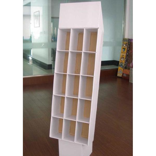 Supermarket Retail Cardboard Display Racks with 4C/ Matte Lamination Surface Finish