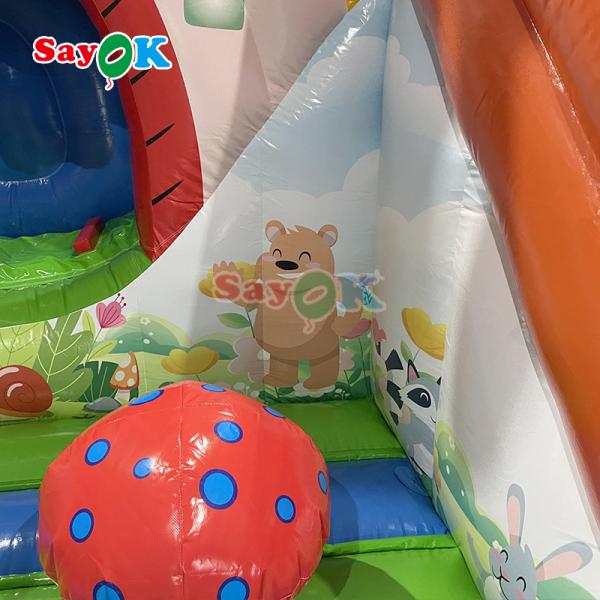 Inflatable Bouncer Castle Game For Kids Inflatable House Party Jump Bouncing And Slide Combo With Selection Windmill