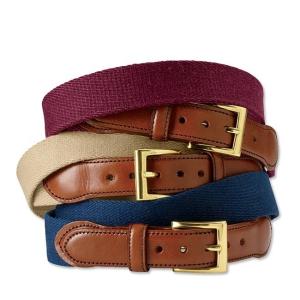 China Cotton Leather Knitted Belt 3.2cm Canvas Web Belt Polyester wholesale