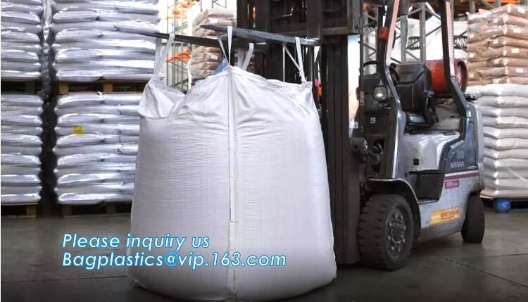 polypropylene woven plastic jumbo bag pp big bag for sand, building material, 500kg-1000kg PP Woven Jumbo Bag Big Bag wi